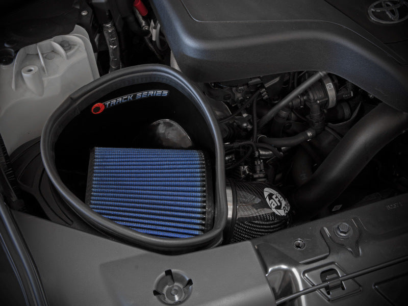 AFE Track Series Intake - aFe 19-22 BMW Z4 30i L4-2.0L (t) Track Series Carbon Fiber Cold Air Intake System w/ Pro 5R Filter