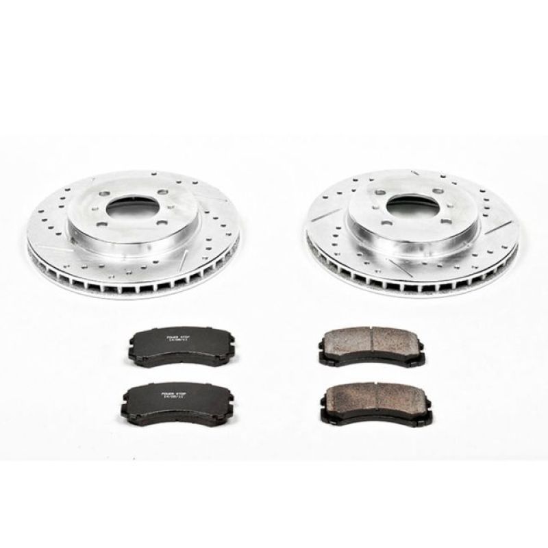 PSB Z23 Evolution Kit - Power Stop 02-07 Mitsubishi Lancer Front Z23 Evolution Sport Brake Kit