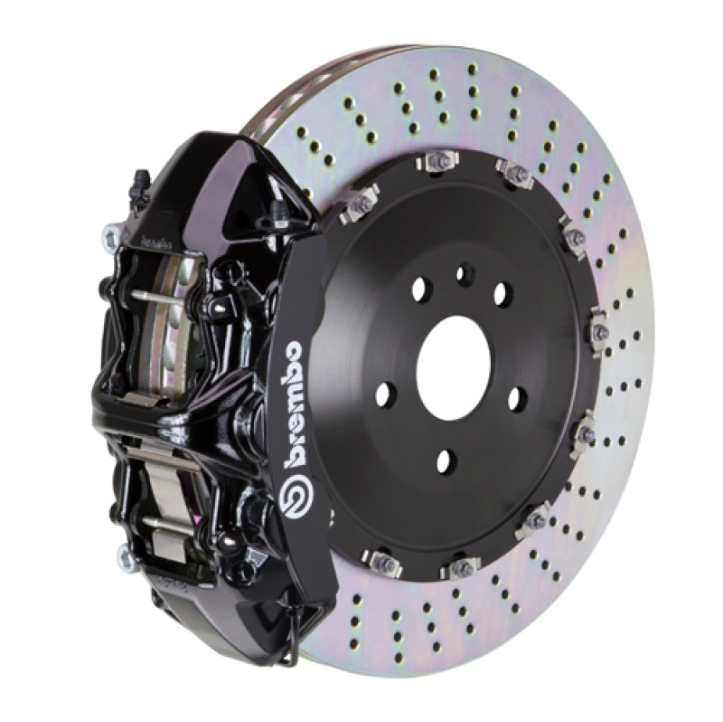 BRB Big Brake Kits - Brembo 07-13 X5 Front GT BBK 6 Piston Cast 405x34 2pc Rotor Drilled-Black