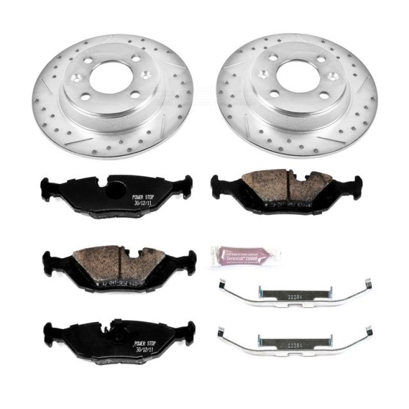 PSB Z23 Evolution Kit - Power Stop 88-93 Saab 900 Rear Z23 Evolution Sport Brake Kit