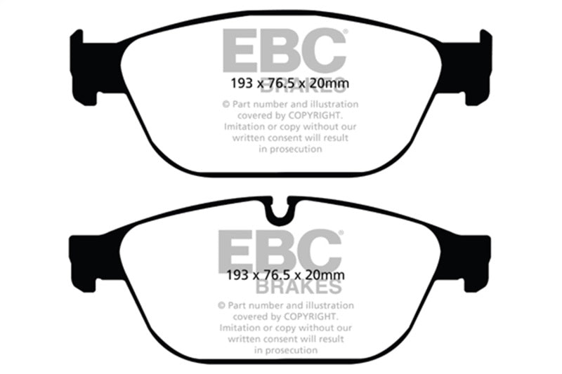 EBC Redstuff Brake Pad Sets - EBC 11-12 Audi A8 Quattro 3.0 Supercharged Redstuff Front Brake Pads