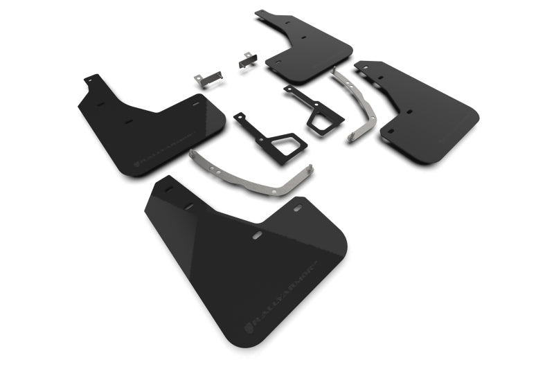 RAL Classic Blk Flap/Blk Logo - Rally Armor 2025 Hyundai Ioniq 5 XRT Black Mud Flap Black Logo