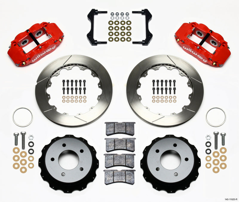 WIL Superlite Brake Kit - Wilwood Narrow Superlite 4R Rear Kit 12.88in Red 84-87 Corvette C4