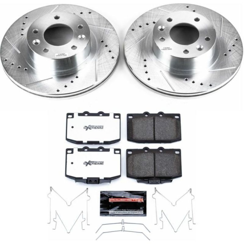 PSB Z26 Street Warrior Kit - Power Stop 93-95 Mazda RX-7 Front Z26 Street Warrior Brake Kit