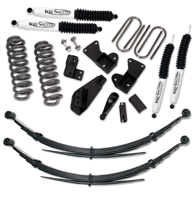 TUF Lift Kits - Tuff Country 81-96 Ford Bronco 4x4 4in Lift Kit with Rear Leaf Springs (SX8000 Shocks)