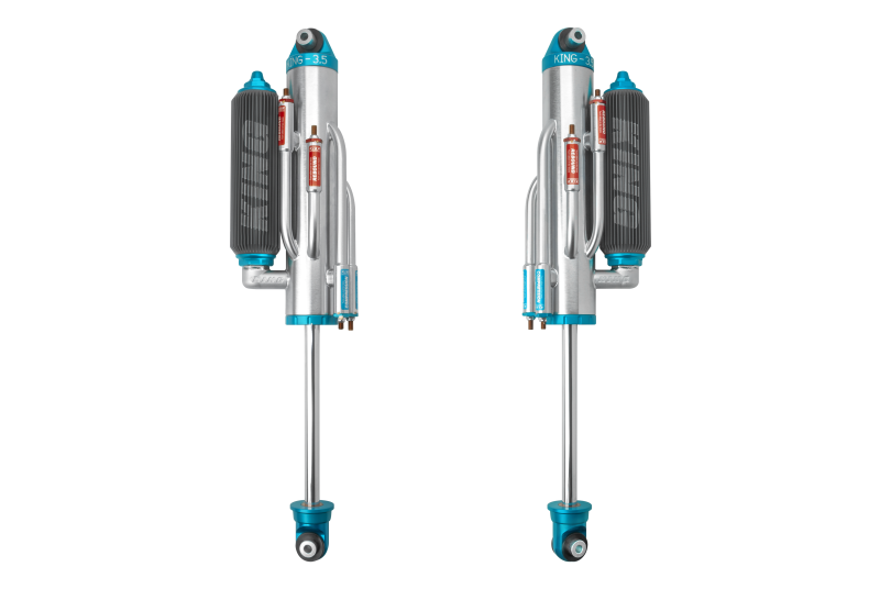 KIN 3.5 Race Universal Shocks - King Shocks 2021+ RAM 1500 TRX Rear 3.5 Dia Full Adjustable 4 Tube Bypass w/ Finned Res Shock (Pair)