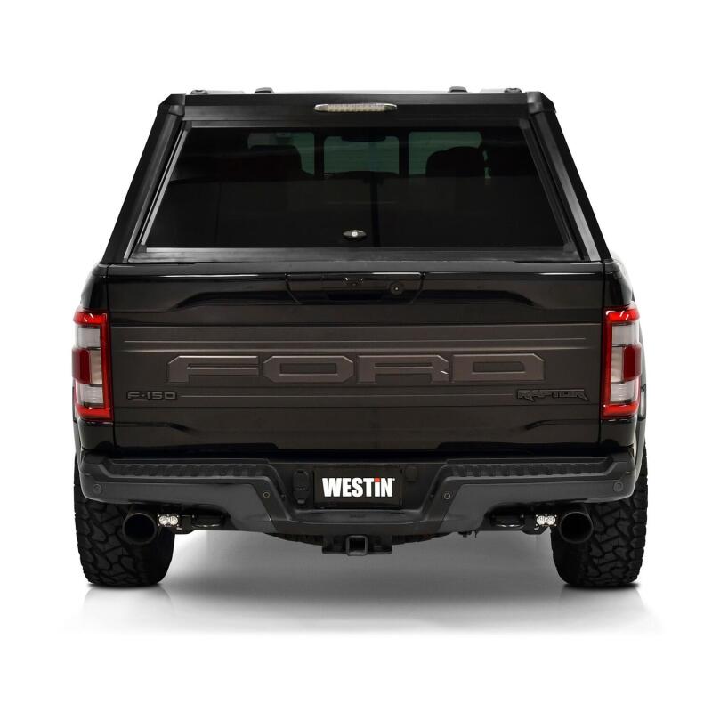 WES EXP Truck Caps - Westin EXP Truck Cap COMPLETE KIT A + BS (21-25 Ford F-150/Lightning/Raptor CC 5.5ft. Bed) - Black