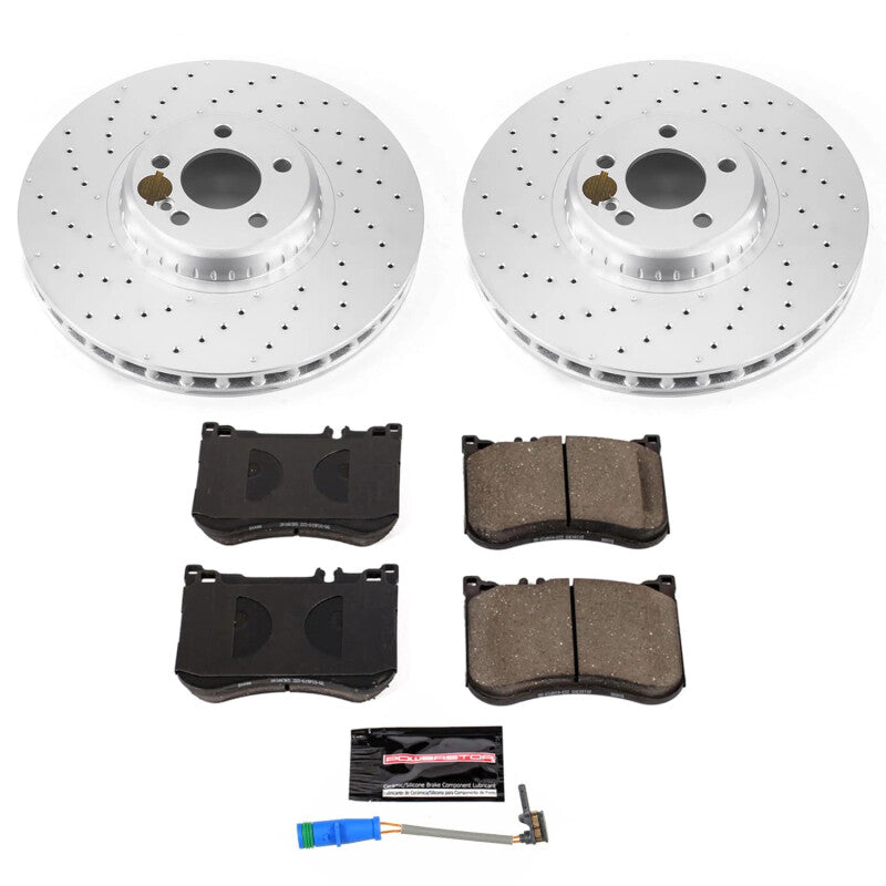 PSB Z23 Evolution Coated Kit - Power Stop 19-22 Mercedes-Benz E53 AMG Front Z23 Coated Brake Kit