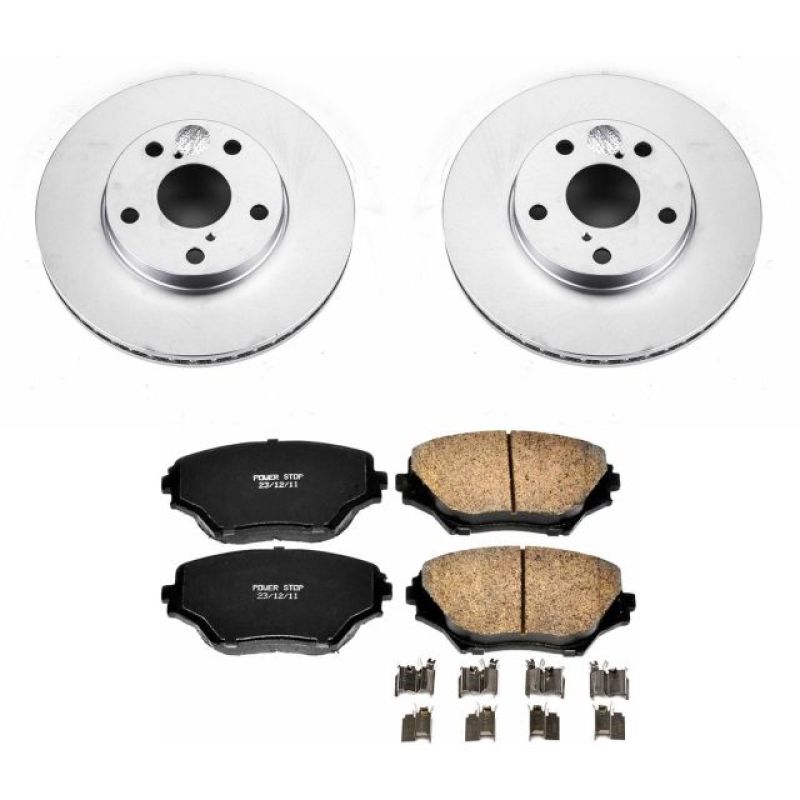 PSB Z17 Evolution Coated Kit - Power Stop 01-05 Toyota RAV4 Front Z17 Evolution Geomet Coated Brake Kit