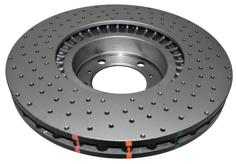 DBA 4000 Series Drilled Rotors - DBA 10-13 Porsche Panamera (Iron Rotor Excl GTS/Turbo/Turbo S) Front 4000 Series Cross Drilled Rotor