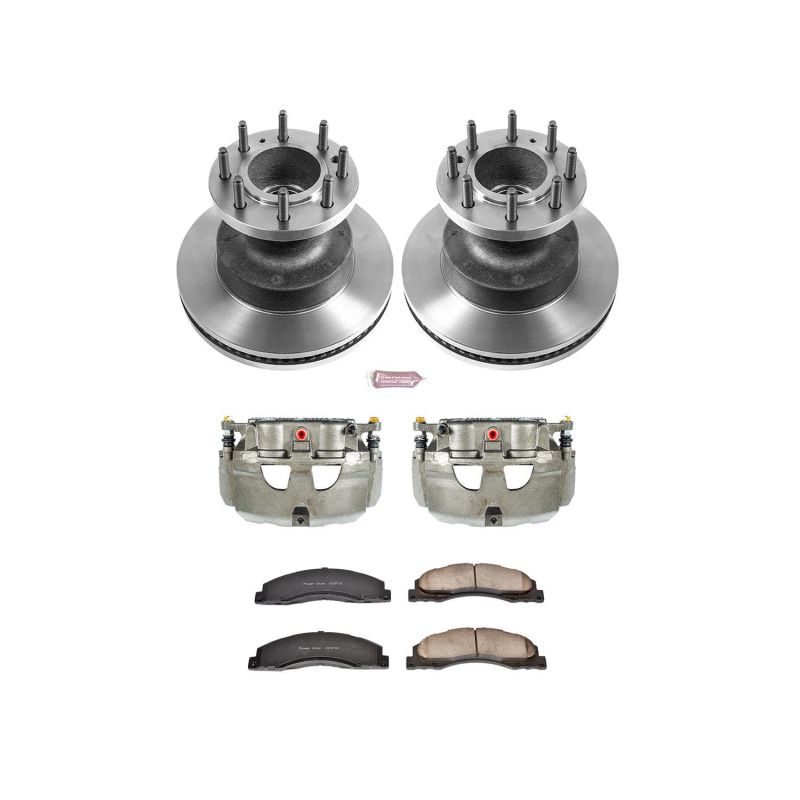 PSB Autospecialty Rotor - Power Stop 08-19 Ford E-450 Super Duty Front Autospecialty Kit w/Cals