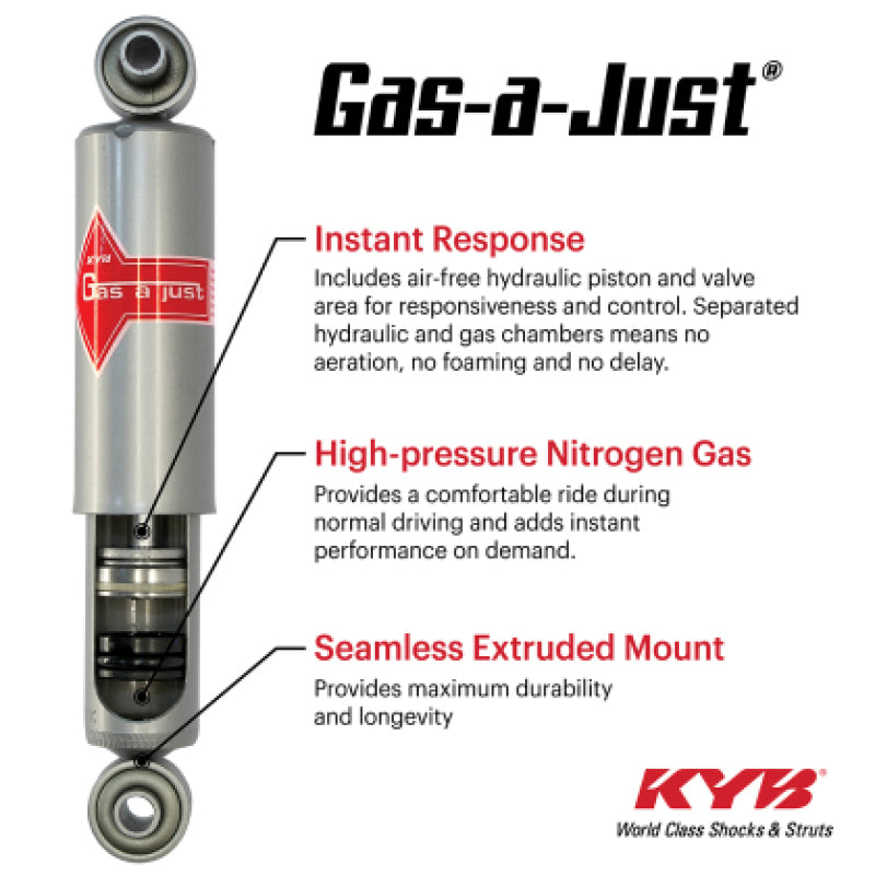 KYB Shocks & Struts Gas-A-Just - KYB 19-21 GMC Sierra 1500 (Exc. AT4) (w/o Off Road Susp. & Z85 Package) Gas-A-Just Shock - Rear