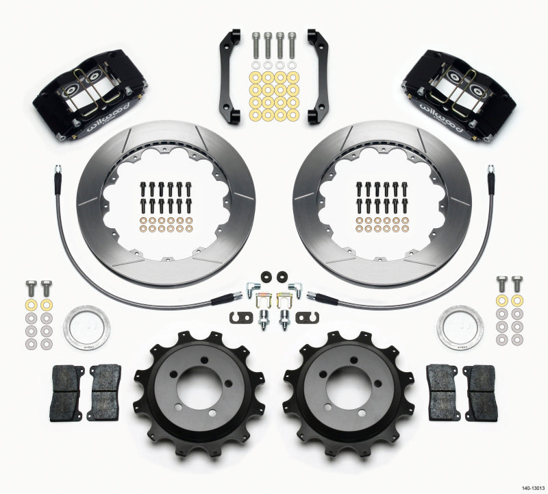 WIL Dynapro Brake Kit - Wilwood Dynapro Radial Rear Kit 12.88in 2006-2007 Subaru WRX w/Lines