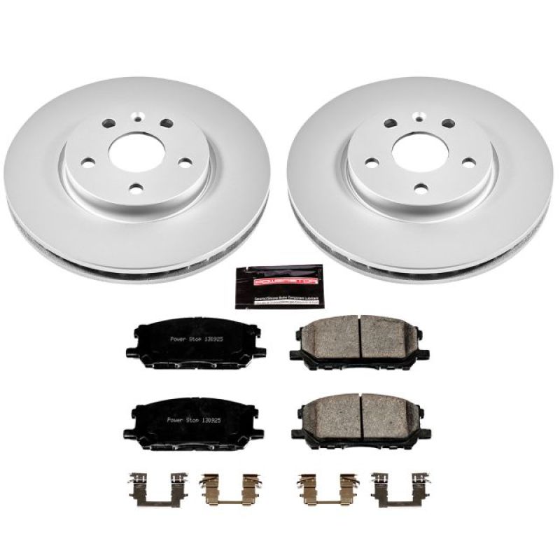 PSB Z17 Evolution Coated Kit - Power Stop 04-06 Lexus RX330 Front Z17 Evolution Geomet Coated Brake Kit