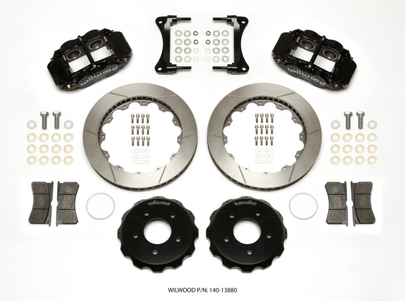 WIL Superlite Brake Kit - Wilwood Narrow Superlite 4R Front Hat Kit 12.88in 2007-Up Jeep Wrangler