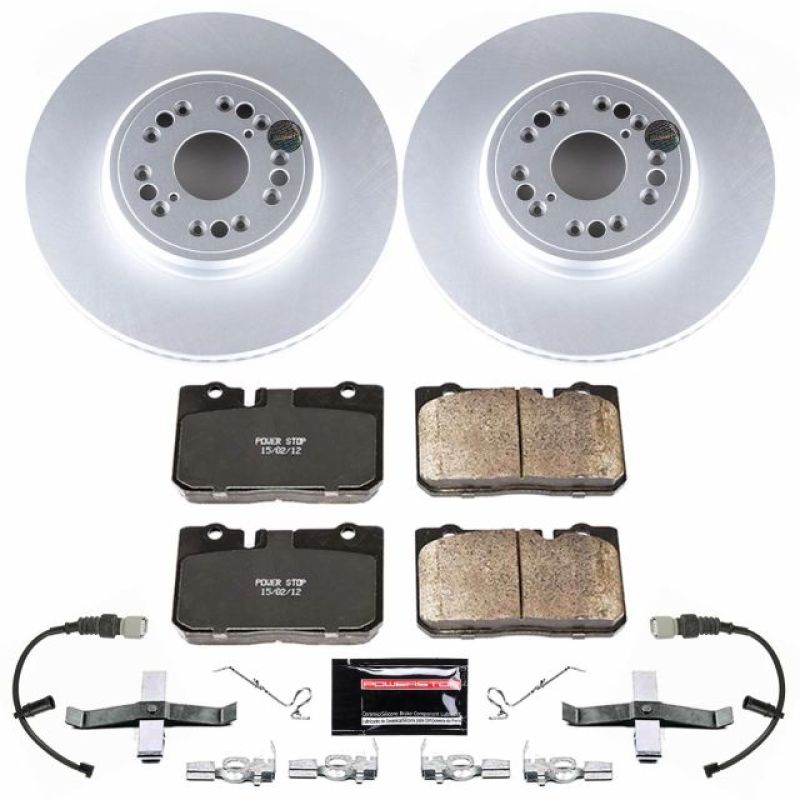 PSB Z17 Evolution Coated Kit - Power Stop 95-00 Lexus LS400 Front Z17 Evolution Geomet Coated Brake Kit