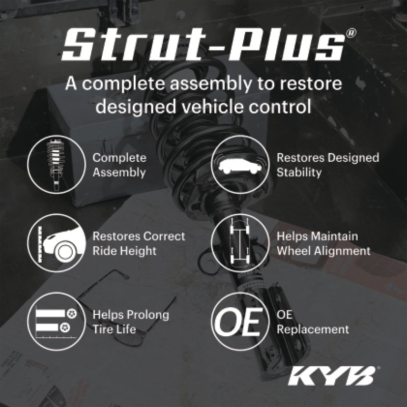 KYB Shocks & Struts Strut Plus - KYB 09-13 Infiniti G37 RWD Coupe (Exc. IPL / w/o 4 Wheel Steering) Strut-Plus Assembly - Front Left