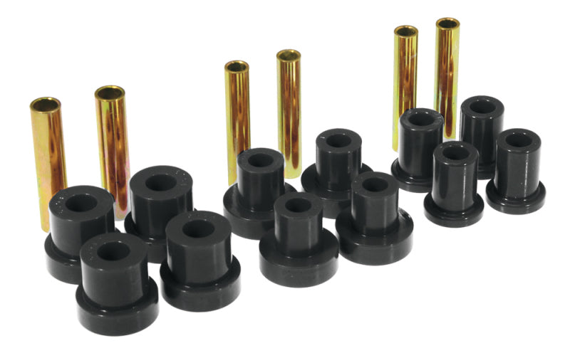 PRO Spring/Shackle Bush- Blk - Prothane GM Front Spring & Shackle Bushings - Black