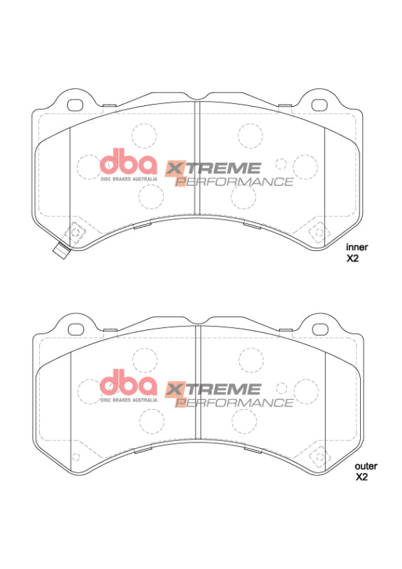 DBA XP Performance Brake Pads - DBA 18-22 Jeep Grand Cherokee Trackhawk XP Performance Front Brake Pads
