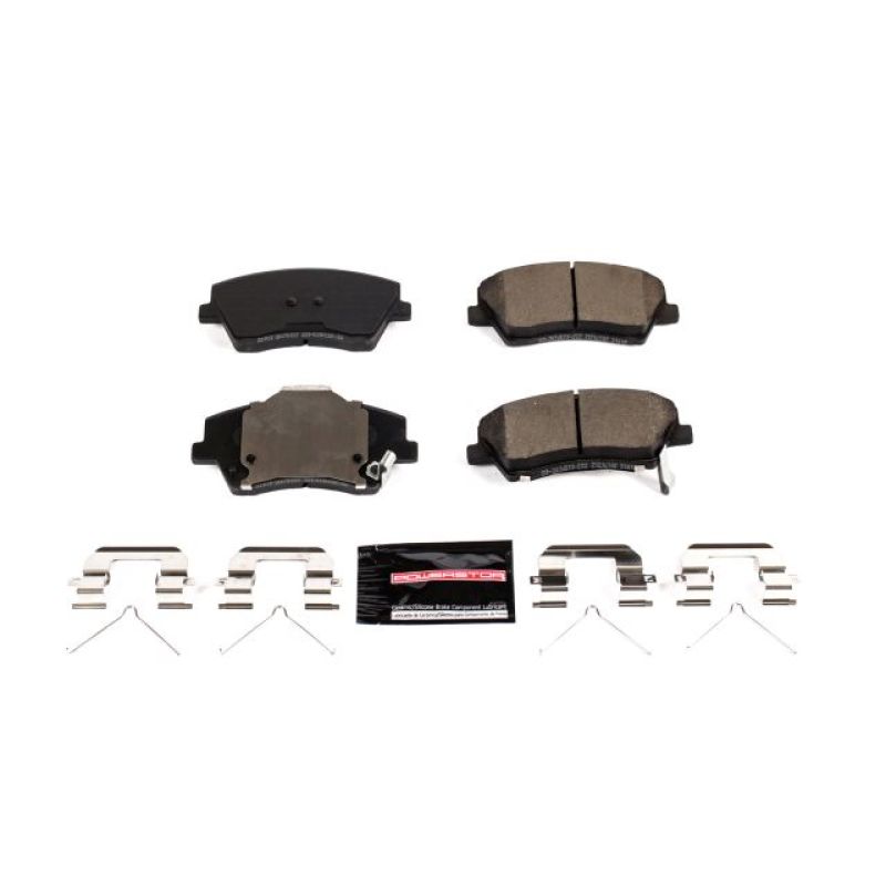 PSB Z23 Evolution Brake Pads - Power Stop 17-19 Hyundai Elantra Front Z23 Evolution Sport Brake Pads w/Hardware