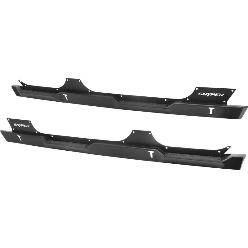 WES Snyper Rock Rail Steps - Westin/Snyper 07-17 Jeep Wrangler Unlimited Rock Slider Steps - Textured Black