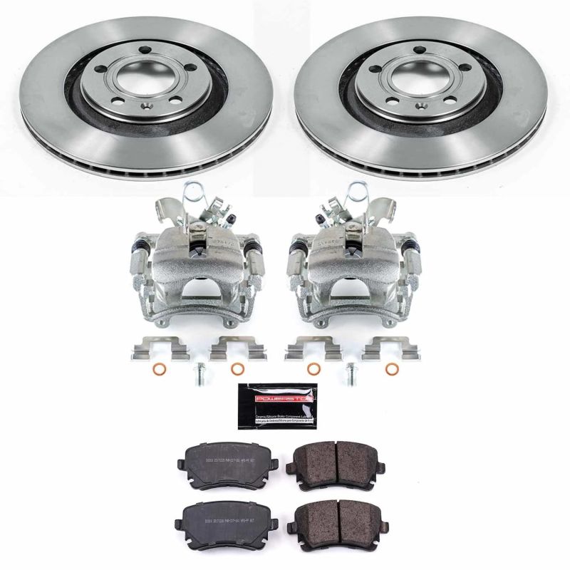 PSB Autospecialty Kit w/Cals - Power Stop 04-09 Audi S4 Rear Autospecialty Brake Kit w/Calipers