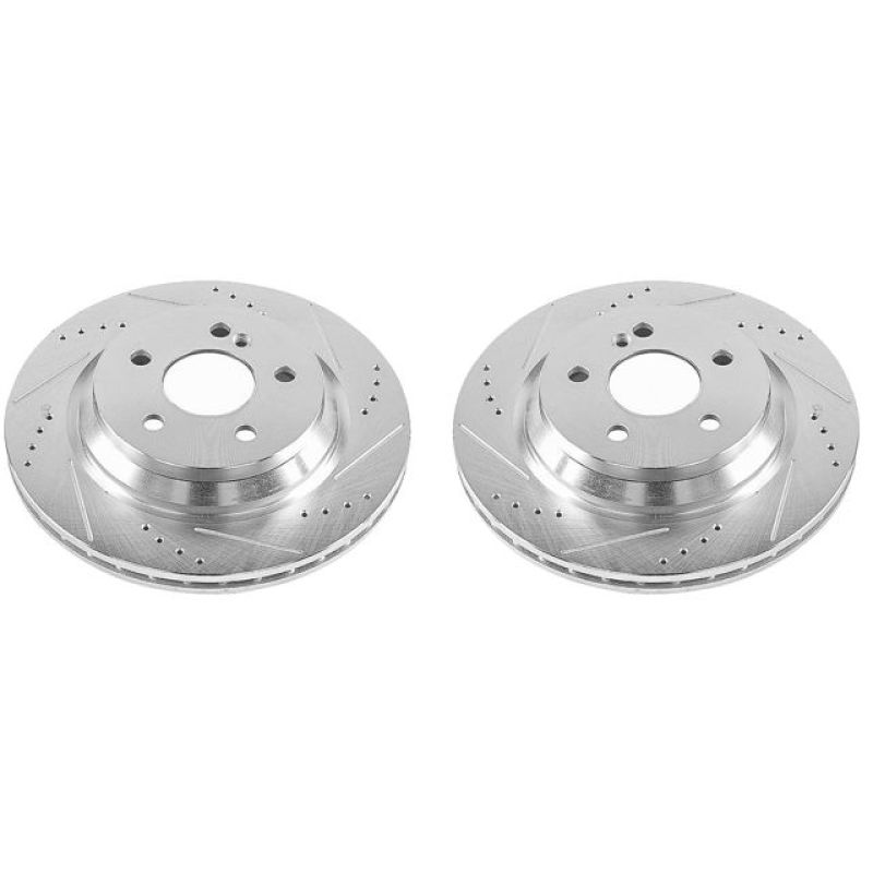 PSB Evolution Drill/Slot Rotor - Power Stop 12-13 Mercedes-Benz S350 Rear Evolution Drilled & Slotted Rotors - Pair