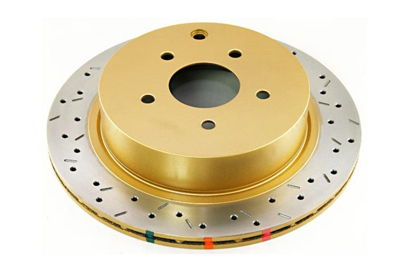 DBA 4000 Slot&Drill Rotors - DBA 7/05+ Nissan Murano / 03-06 Infiniti FX35/FX45 Rear Cross Drilled & Slotted 4000 Series