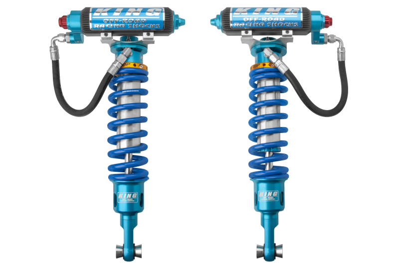KIN 3.0 Coilovers - King Shocks 2021+ RAM 1500 TRX Front 3.0 Dia Remote Perf Fin Res Coilover w/Adj/Int Bypass (Pair)