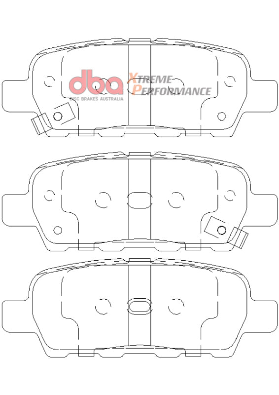 DBA XP650 Brake Pads - DBA 07-13 Nissan Sentra XP650 Rear Brake Pads