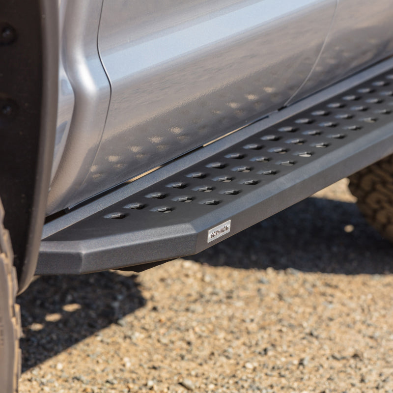 GOR RB20 Boards - Tex Black - Go Rhino 2022 Toyota Tundra Crew Max 4dr RB20 Kit w/RB20 Running Board + Brkts - Tex. Blk