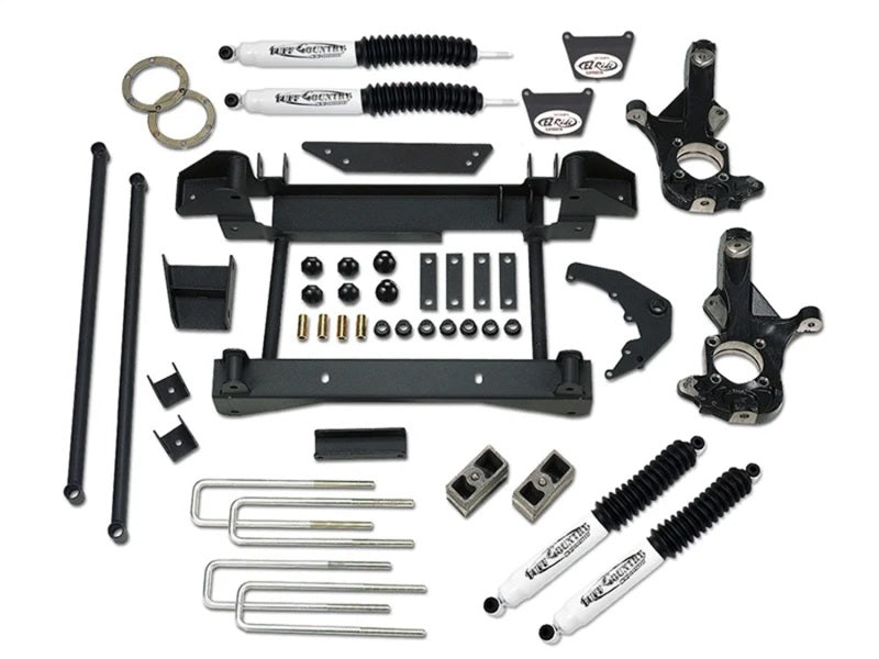 TUF Lift Kits - Tuff Country 01-06 Chevy Silverado 1500HD 4x4 6in Lift Kit (SX8000 Shocks)