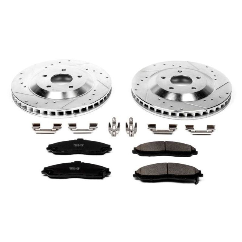 PSB Z23 Evolution Kit - Power Stop 2004 Cadillac XLR Front Z23 Evolution Sport Brake Kit