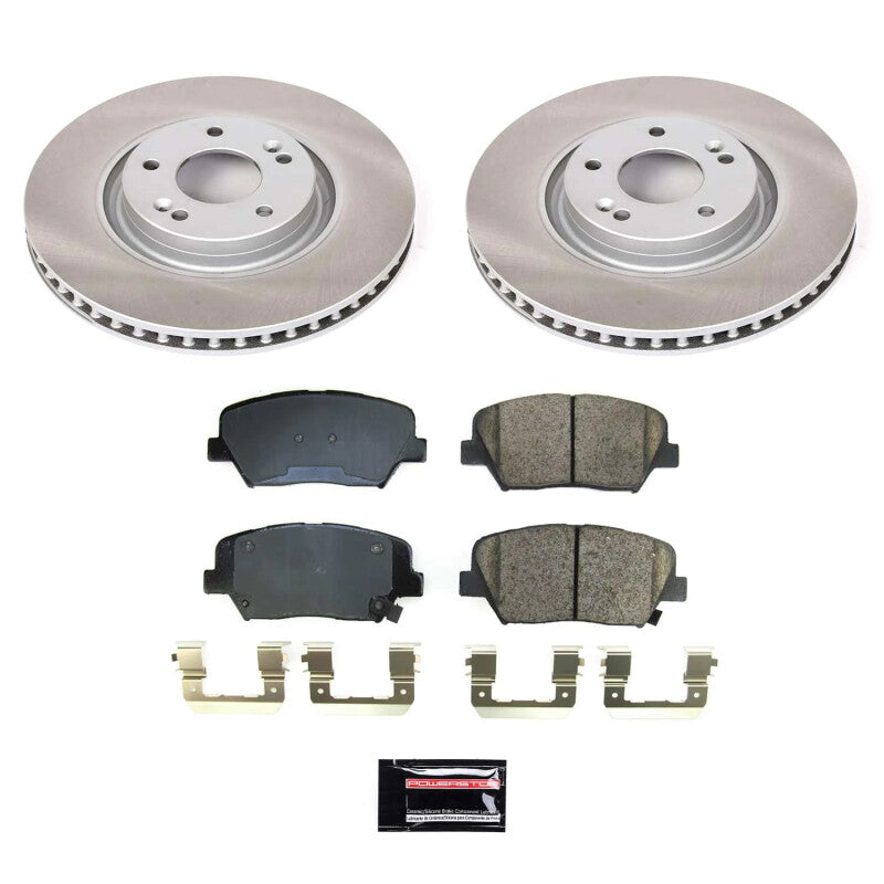 PSB Semi-Coated Rotor Kits - Power Stop 19-22 Hyundai Nexo Front Semi-Coated Rotor Kit