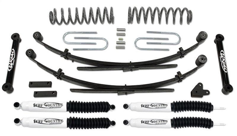 TUF Lift Kits - Tuff Country 87-01 Jeep Cherokee 4x4 3.5in Lift Kit with Rear Leaf Springs (No Shocks)