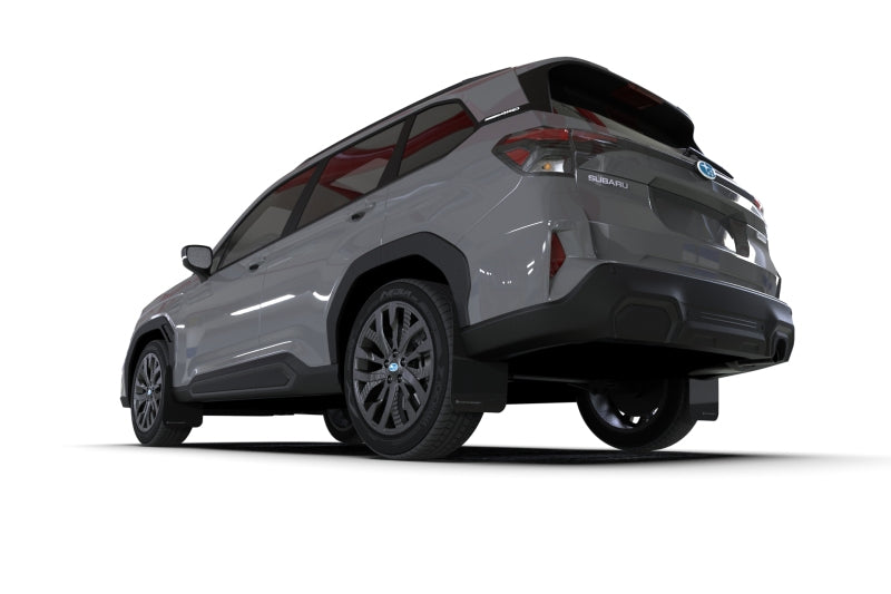 RAL UR Blk Flap/Rd Logo - Rally Armor 25-26 Subaru Forester & Hybrid Black UR Mud Flap w/Red Logo