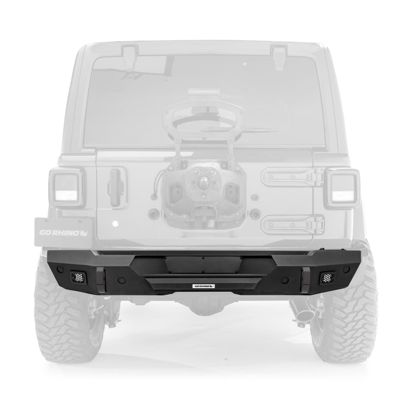 GOR Trailine Bumper - Go Rhino 18-20 Jeep Wrangler JL/JLU Trailline Rear Stubby Bumper