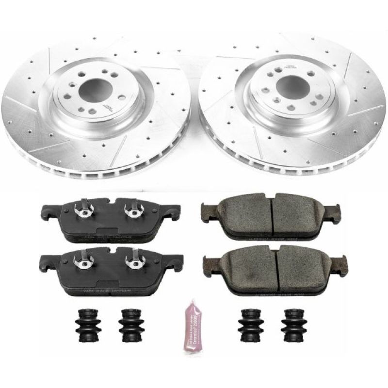 PSB Evolution Drill/Slot Rotor - Power Stop 12-14 Mercedes-Benz ML550 Front Z23 Evolution Brake Kit