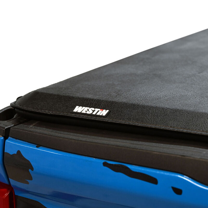 WES Soft Roll Tonneau Covers - Westin 17-24 Ford F-250/350 Super Duty 6.75ft. Bed Soft Roll Tonneau Cover - Black