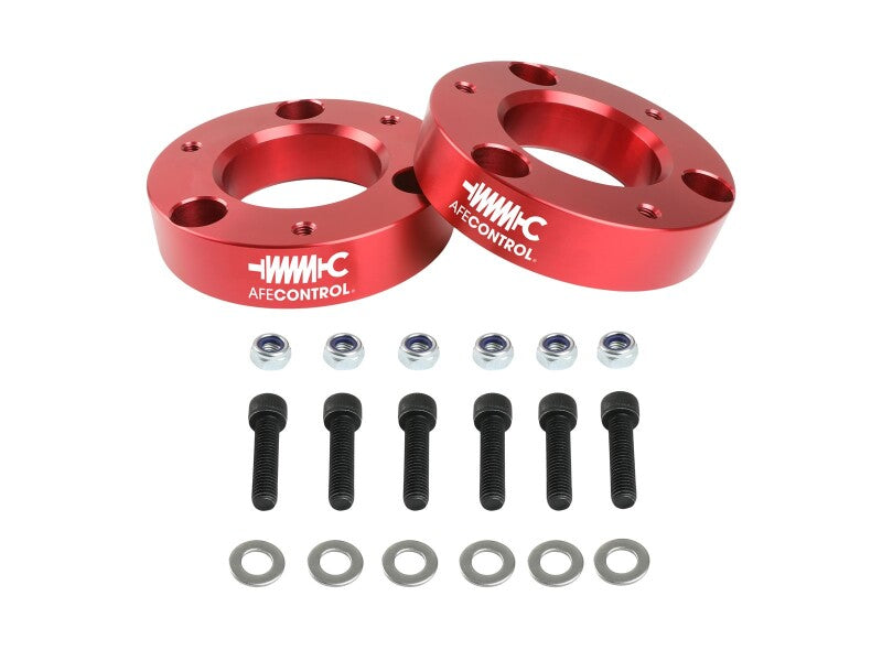 AFE Leveling Springs - aFe CONTROL 2.0 IN Leveling Kit 07-21 GM 1500 - Red