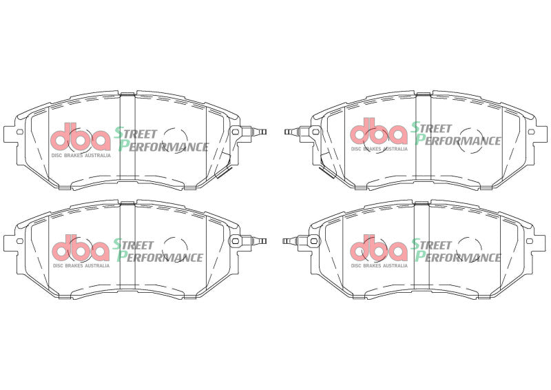 DBA SP500 Brake Pads - DBA 05-08 Subaru Legacy SP500 Front Brake Pads