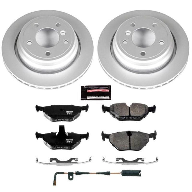 PSB Z23 Evolution Coated Kit - Power Stop 01-03 BMW 525i Rear Z23 Evolution Sport Coated Brake Kit