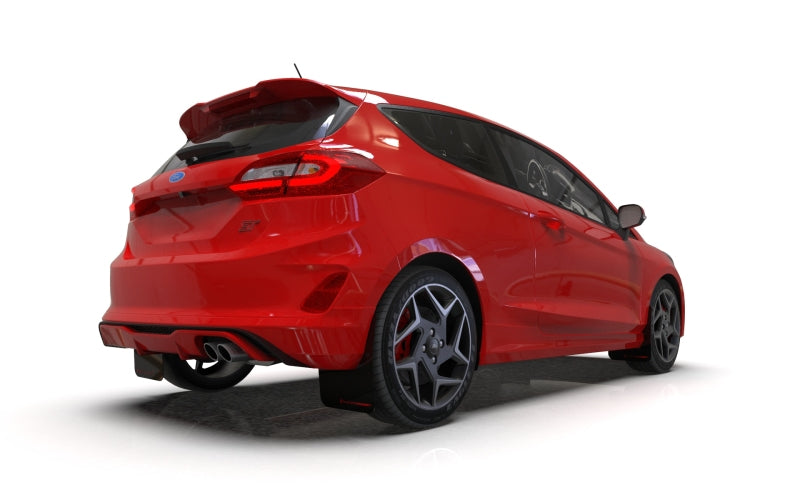RAL UR Blk Flap/Rd Logo - Rally Armor 18-23 Ford Fiesta ST MK8 Black UR Mud Flap w/Red Logo