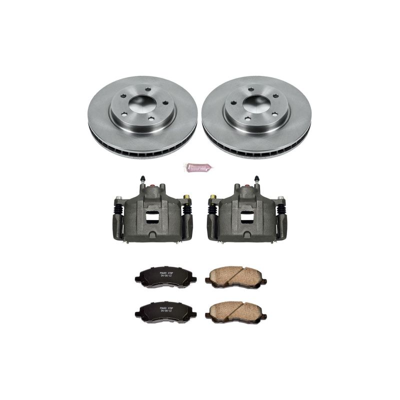 PSB Autospecialty Kit w/Cals - Power Stop 08-17 Mitsubishi Lancer Front Autospecialty Brake Kit w/Calipers