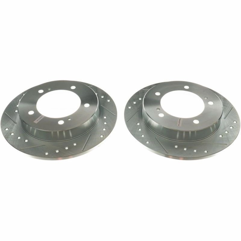PSB Evolution Drill/Slot Rotor - Power Stop 1998 Chevrolet Tracker Front Evolution Drilled & Slotted Rotors - Pair