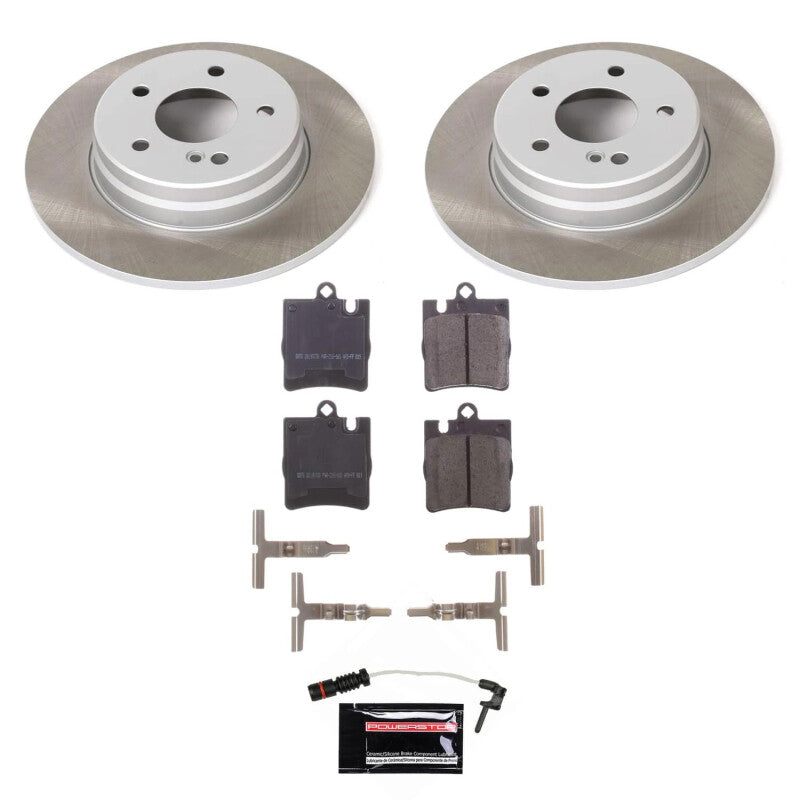 PSB Semi-Coated Rotor Kits - Power Stop 00-03 Mercedes-Benz CLK430 Rear Semi-Coated Rotor Kit