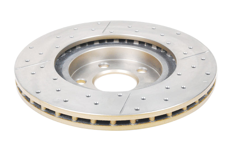 DBA Street Slot&Drill Rotors - DBA 01-10 Chrysler PT Cruiser Front Drilled & Slotted Street Series Rotor