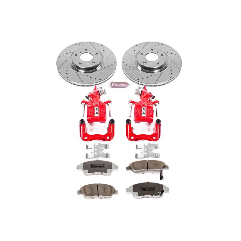 PSB Z26 Street Kit w/Cals - Power Stop 04-08 Acura TSX Rear Z26 Street Warrior Brake Kit w/Calipers