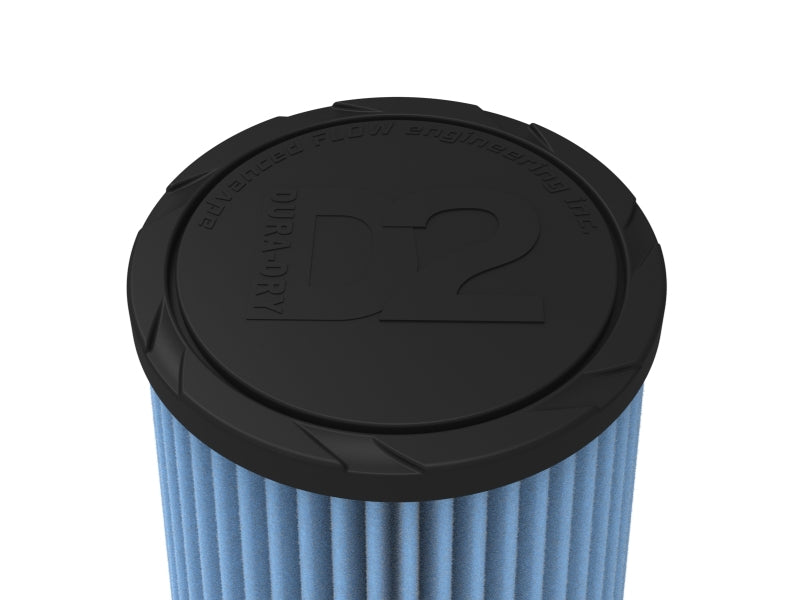 AFE Universal D2 Dura Dry Air Filter - aFe POWER Universal Clamp-On Air Filter w/ D2 Dura-Dry Media - 3in F x 6in B x 4-3/4in T x 7in H