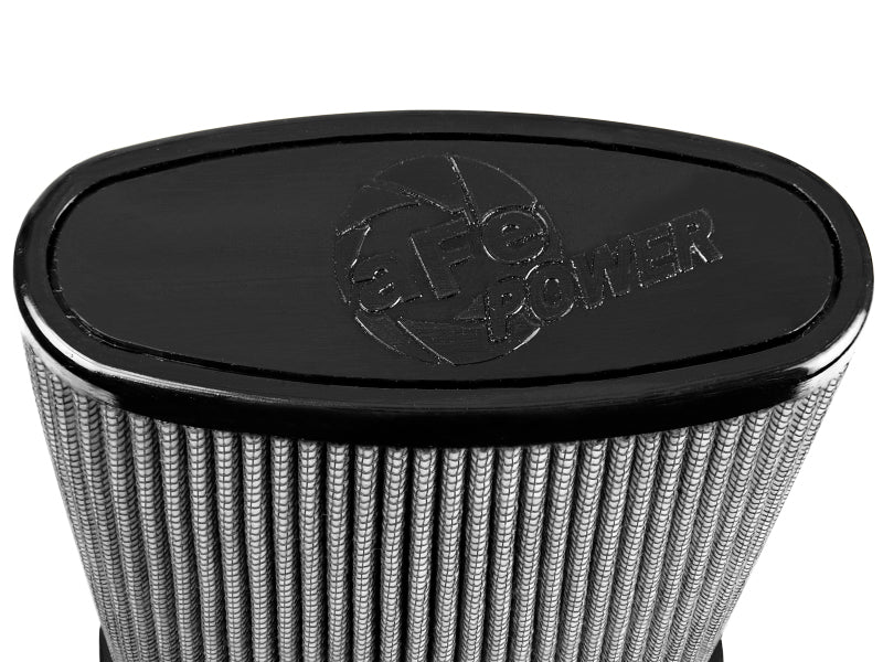 AFE Universal Pro Dry S Filter - aFe MagnumFLOW Air Filters (5x2-1/4) F x (6-1/4x3-3/4) B (MT2) x (5-1/4 x 2-1/8) Tx11H